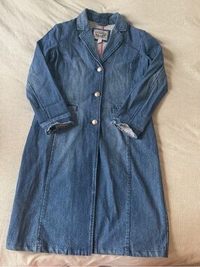 Levi Long Denim Coat Jacket